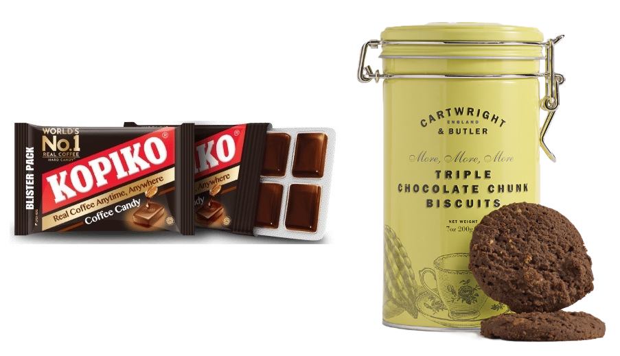 「Kopiko Coffee Treats」「C&B Triple Chocolate Chunk」