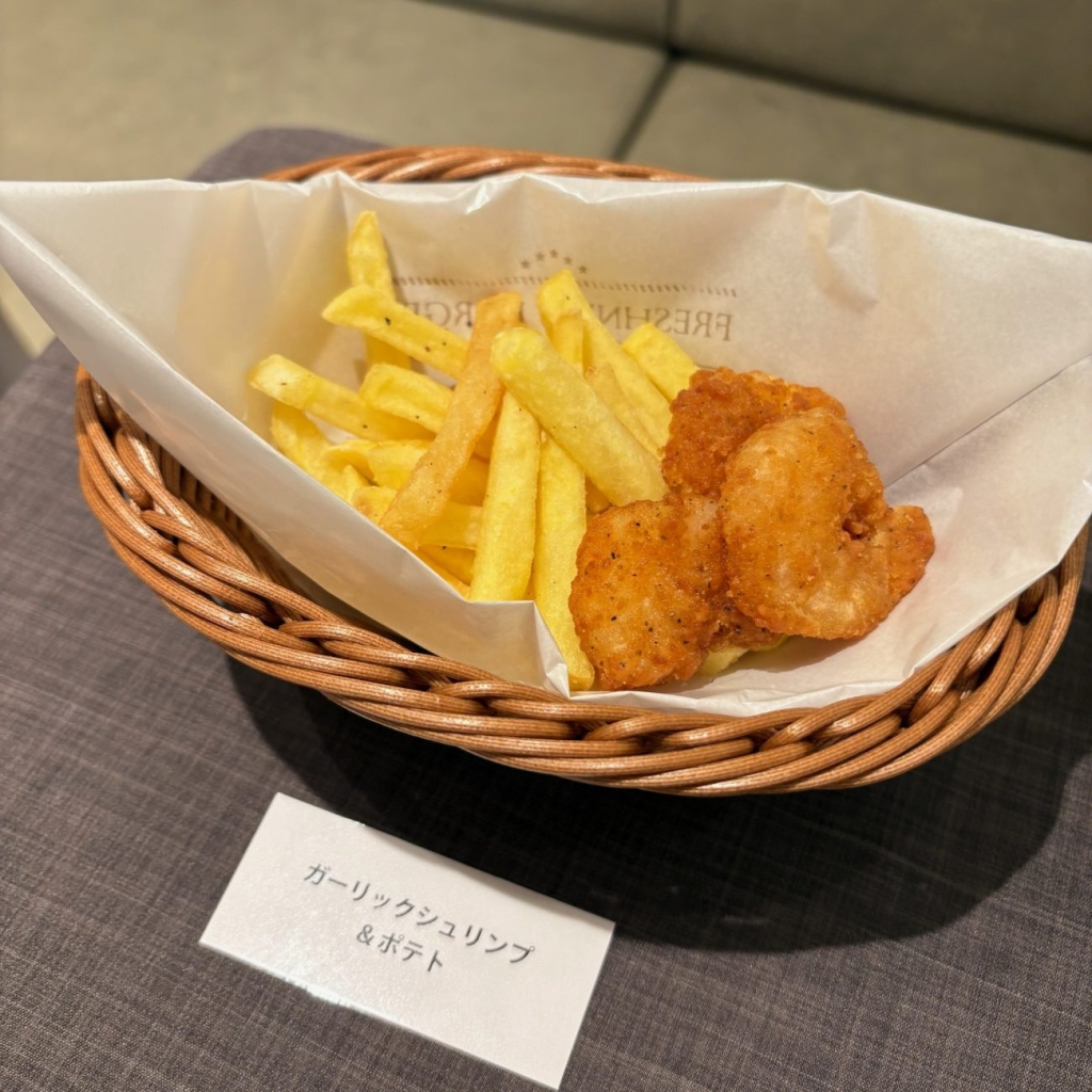 フレッシュネスバーガー「ガーリックシュリンプ&ポテト」