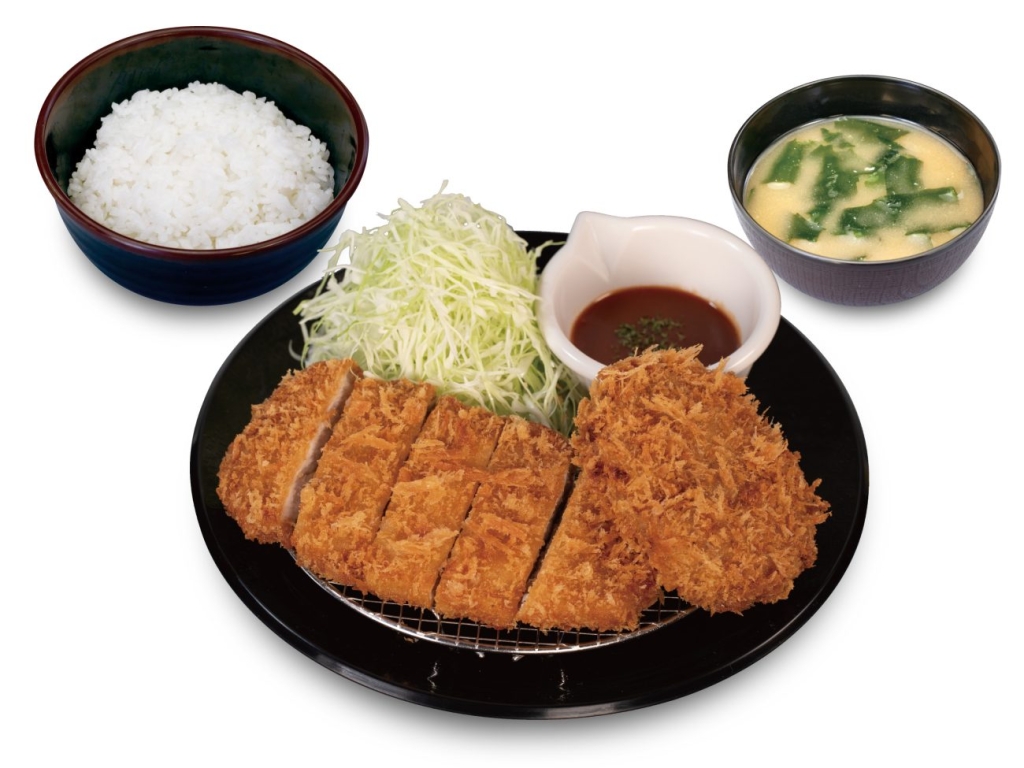 松のや「ロースかつ&デミメンチかつ定食」