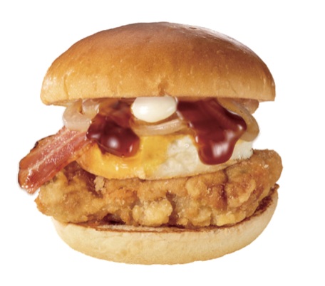 ファーストキッチン「こく旨BBQベーコンエッグチキン竜田バーガー」