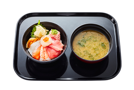 かっぱ寿司「9種の海鮮丼あおさの味噌汁セット」990円(税込)~