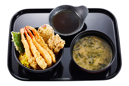 かっぱ寿司「贅沢大えび天丼あおさの味噌汁セット」990円(税込)~