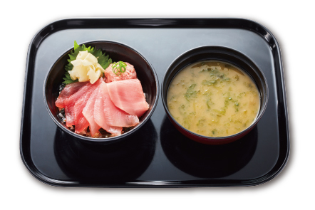 かっぱ寿司「まぐろづくし丼あおさの味噌汁セット」990円(税込)~