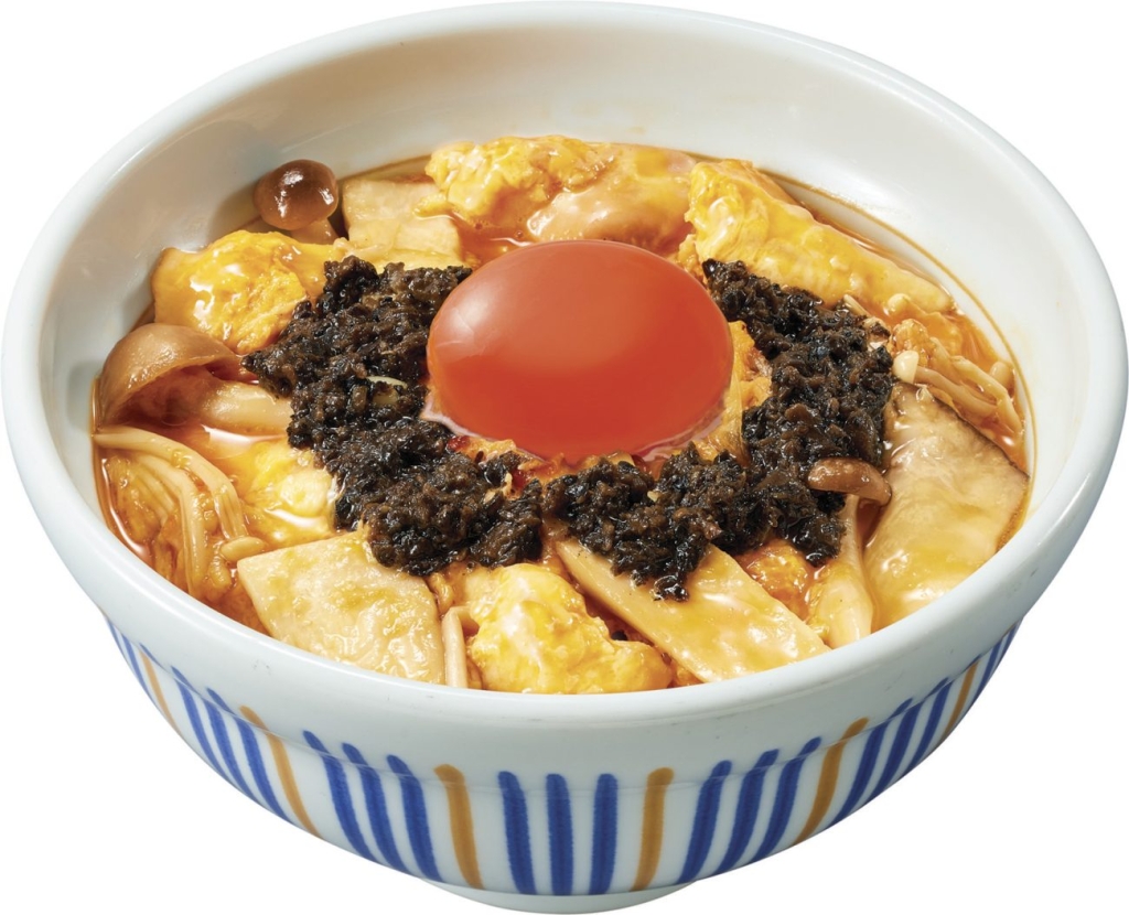 なか卯「黒トリュフ薫る とろたまきのこ親子丼」