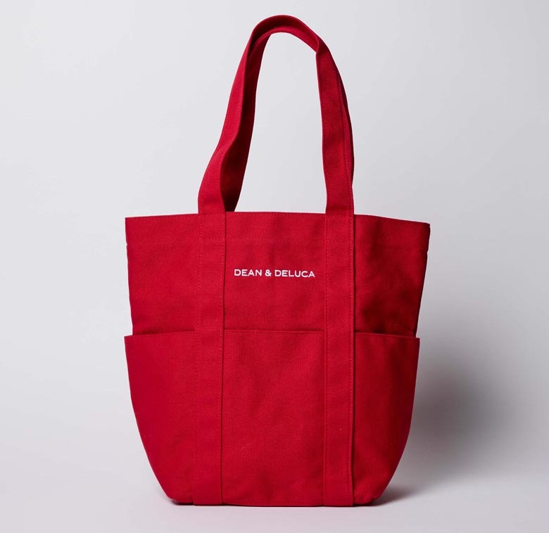 DEAN & DELUCA「福袋2026限定ポケットコットントート レッド」