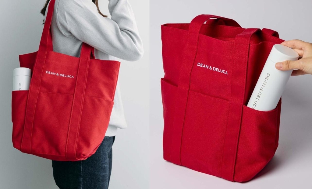 DEAN & DELUCA「福袋2026限定ポケットコットントート レッド」