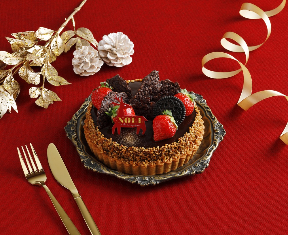 ア・ラ・カンパーニュ「Tarte de Noel au chocolat et fraises」
