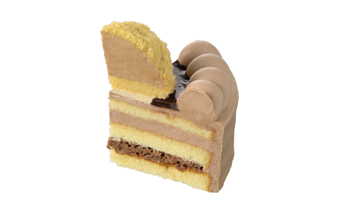 銀座コージーコーナー「くまさんのチョコレートケーキ(4.5号)」断面