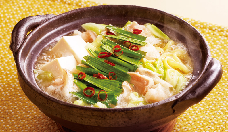 ジョイフル「博多もつ鍋定食(ちゃんぽん麺入り)」