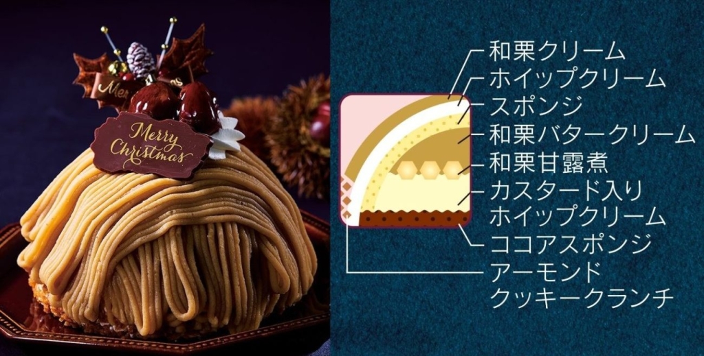 国産和栗使用 Xmasモンブランデコレーション13cm