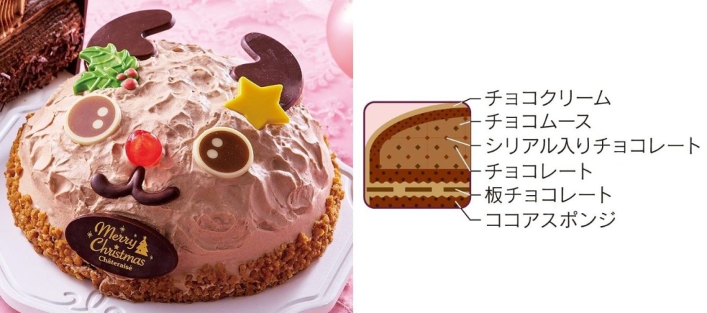 Xmas真っ赤なお鼻のトナカイさんデコレーション16cm