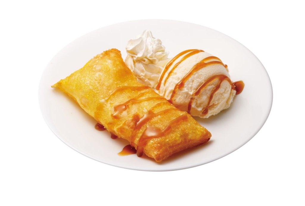はま寿司「ホットカスタードアップルパイ(バニラアイス添え)」
