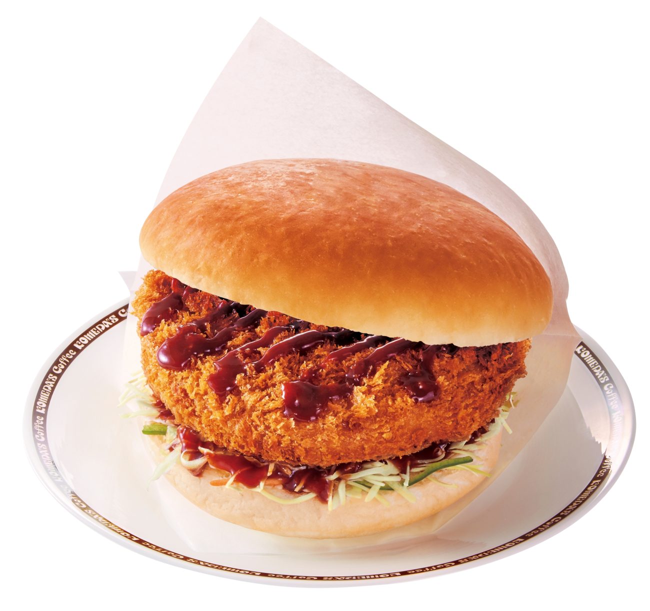 コメダ珈琲店「ドデカメンチバーガー」