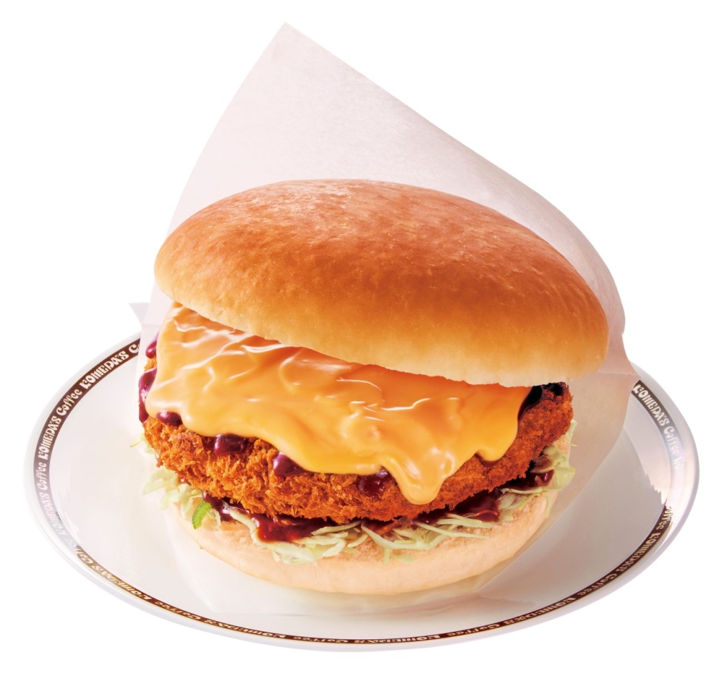 コメダ珈琲店「ドデカチーズメンチバーガー」