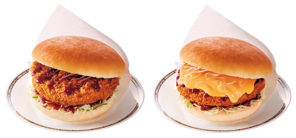 コメダ珈琲店「ドデカメンチバーガー」「ドデカチーズメンチバーガー」