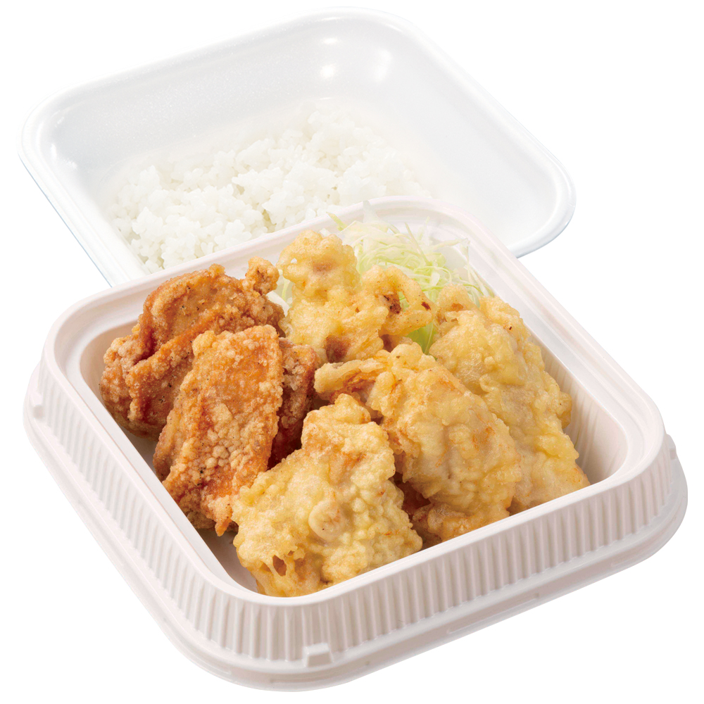 からやま「とり天合盛り弁当」