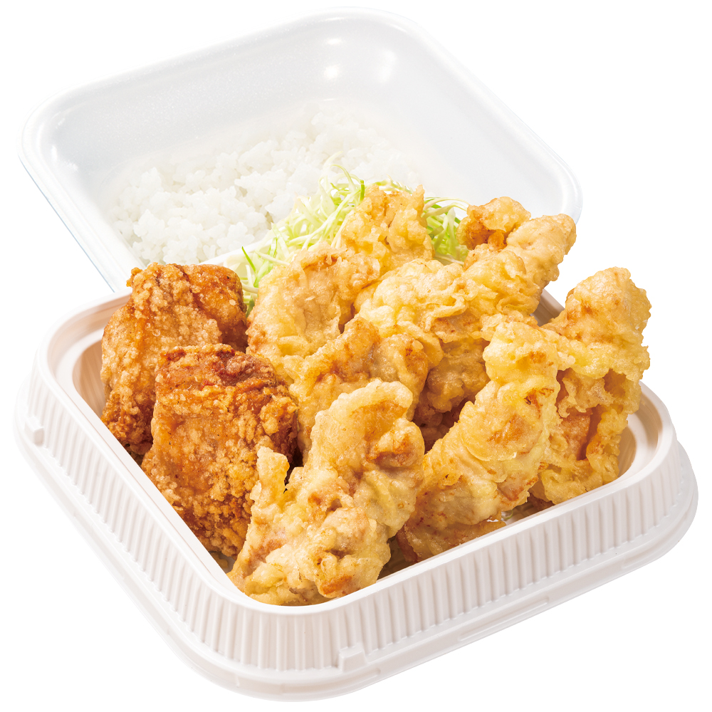 からやま「とり天倍盛り合盛り弁当」