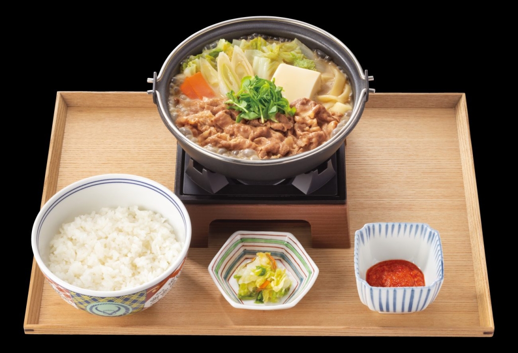 吉野家×ばり嗎「ばり嗎監修とんこつ醤油牛鍋膳」