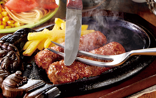 ブロンコビリー ブロンコおじさんのこだわり炭焼きがんこハンバーグ