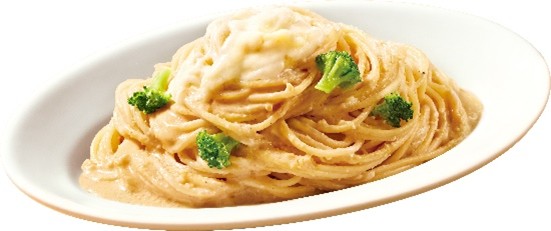 「冷凍 日清スパ王プレミアム 松屋監修 シュクメルリ風パスタ」調理イメージ