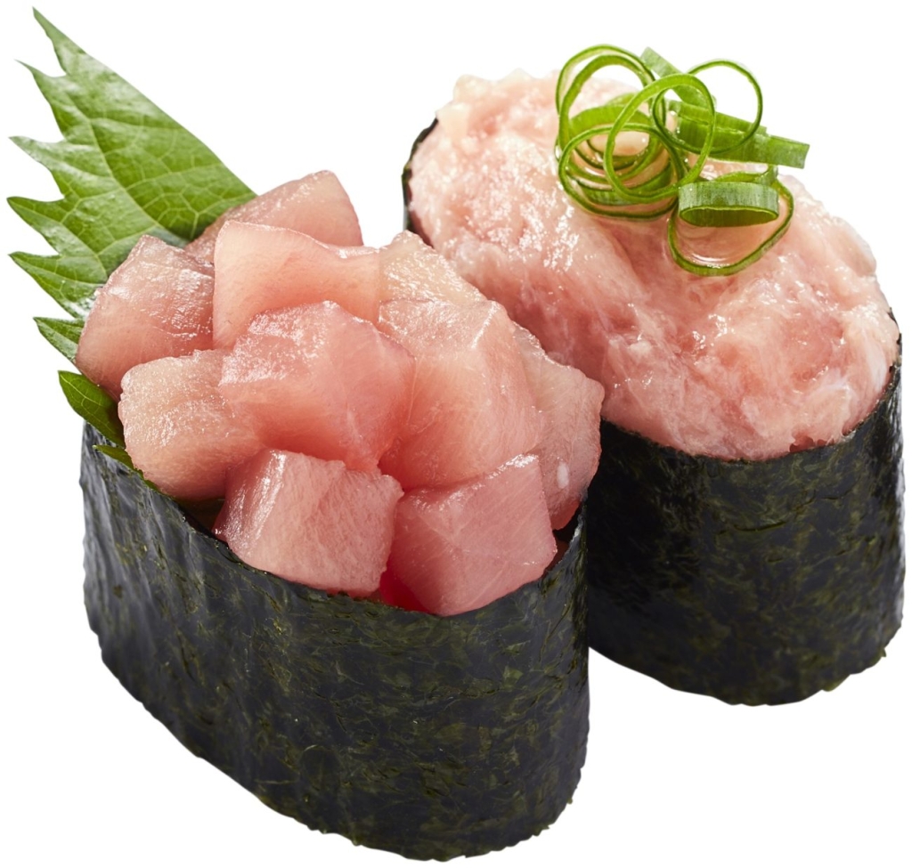 かっぱ寿司「特盛みなみ鮪中とろぶつ&ねぎとろ軍艦」