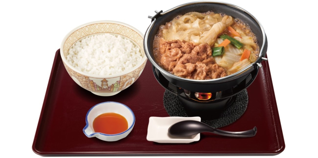 すき家「牛・胡麻麻辣湯鍋定食」