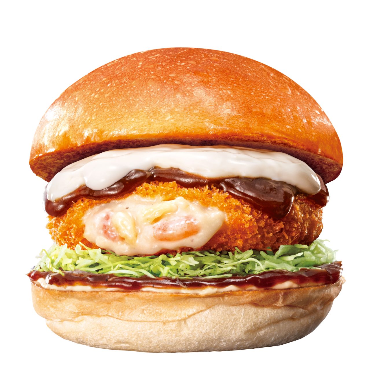 ロッテリア「デミグラ えびグラタンバーガー」