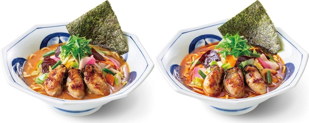 味噌スープ「かきちゃんぽん(かき3個)」、チゲスープ「かきちゃんぽん(かき3個)」