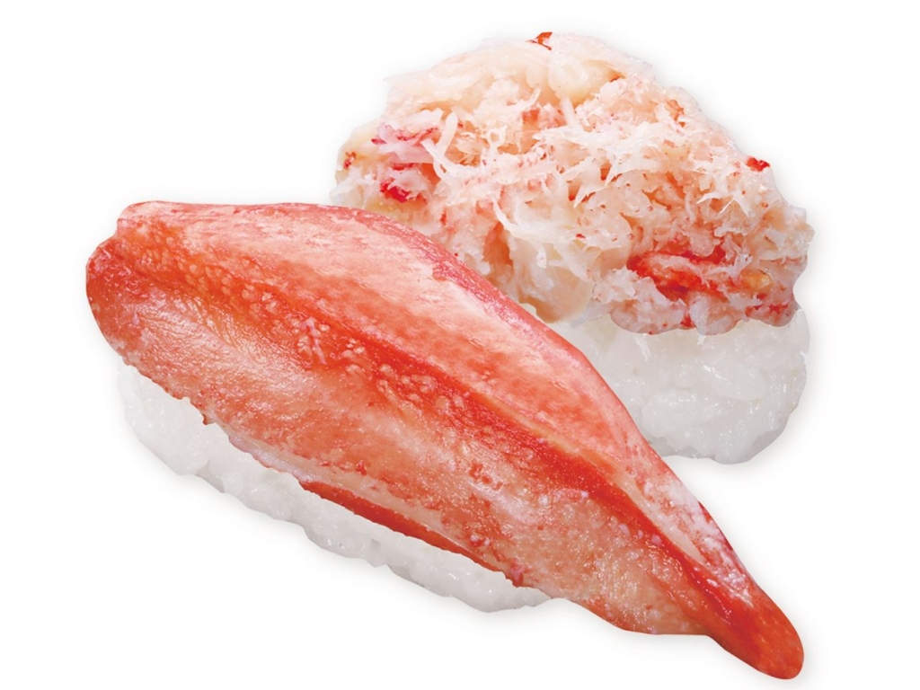 くら寿司「本ズワイガニ二種盛り」