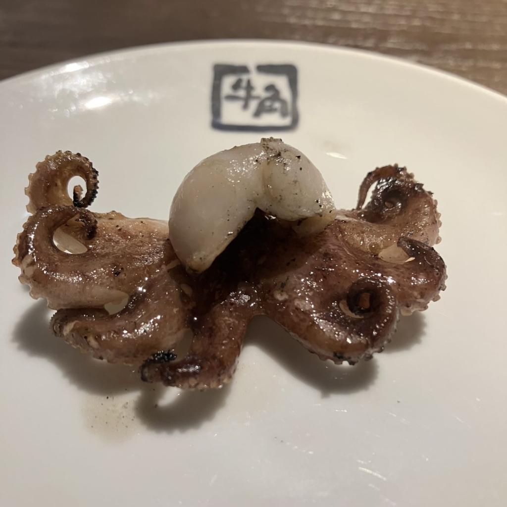 『イイダコの七輪焼き』