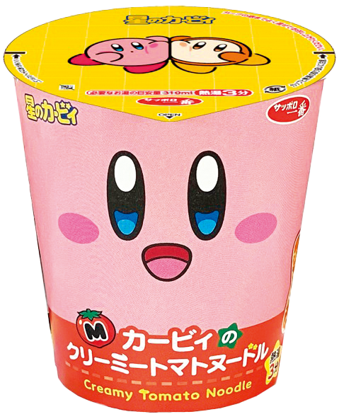 「星のカービィ クリーミートマト味ヌードル」