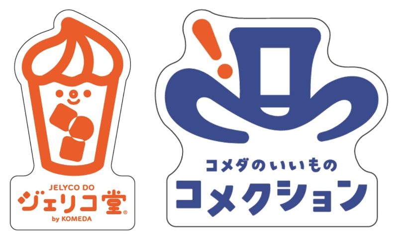 左:「ジェリコ堂ステッカー」右:「コメクションステッカー」