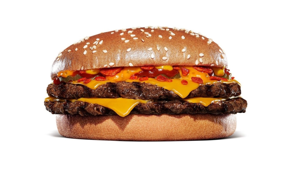 「ダブルスパイシーにんにく・ガーリックバーガー」