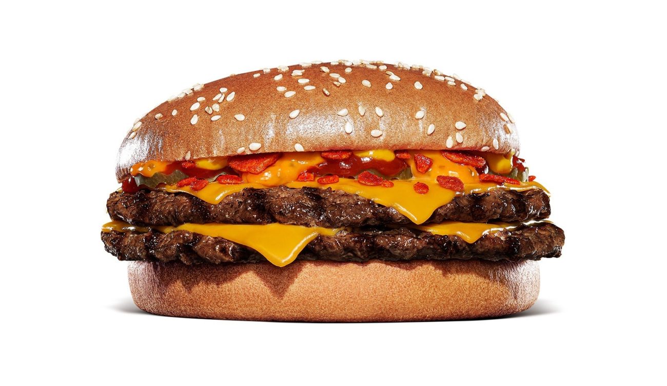 「ダブルスパイシーにんにく･ガーリックバーガー」