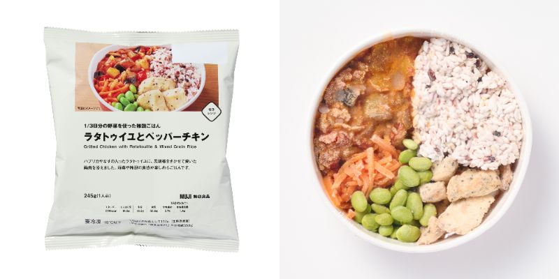 「ラタトゥイユとペッパーチキン」