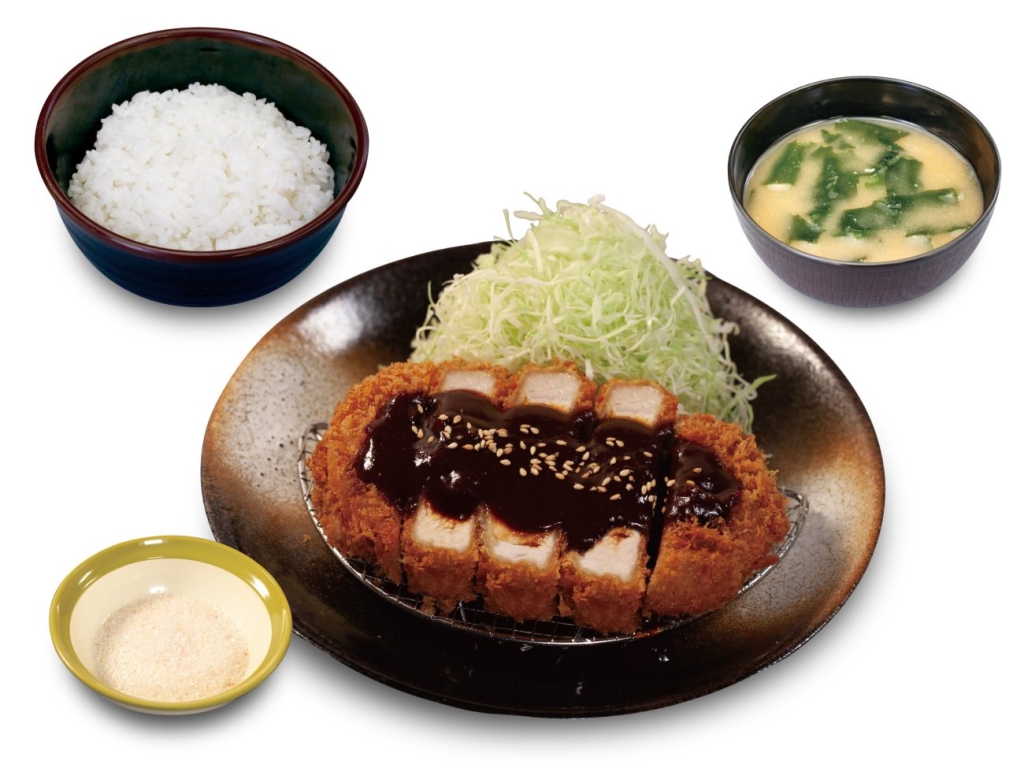 「国産雪国育ち味噌厚切りロースかつ定食」