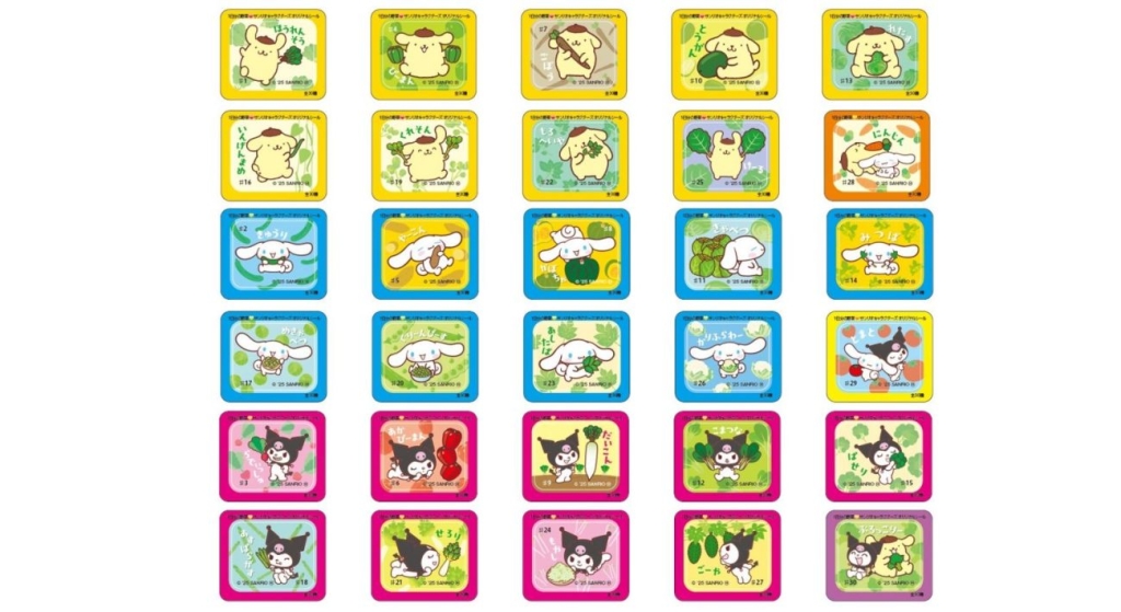 各キャラクター10種類、全30種類のデザインで展開