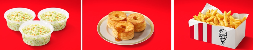 「コールスロー(M)」「ビスケット」「ポテトBOX」