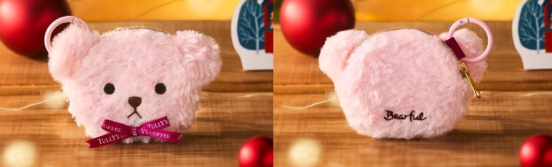 タリーズ「ベアフルフェイス ミニミニポーチ(ミルクティー)」