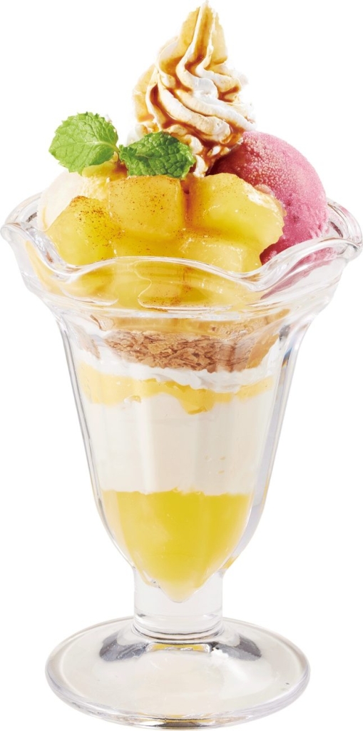 ジョリーパスタ「ごろっとリンゴのパフェ」