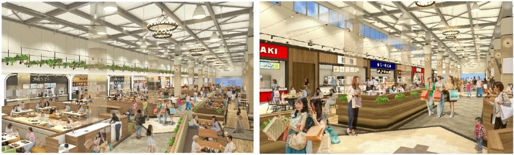 三井アウトレットパーク 岡崎 「フードコート」 CG