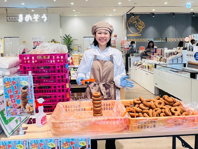 とうふドーナツ積み放題体験も