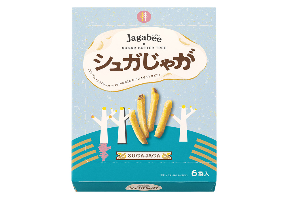 Jagabee×SUGAR BUTTER TREE シュガじゃが パッケージ