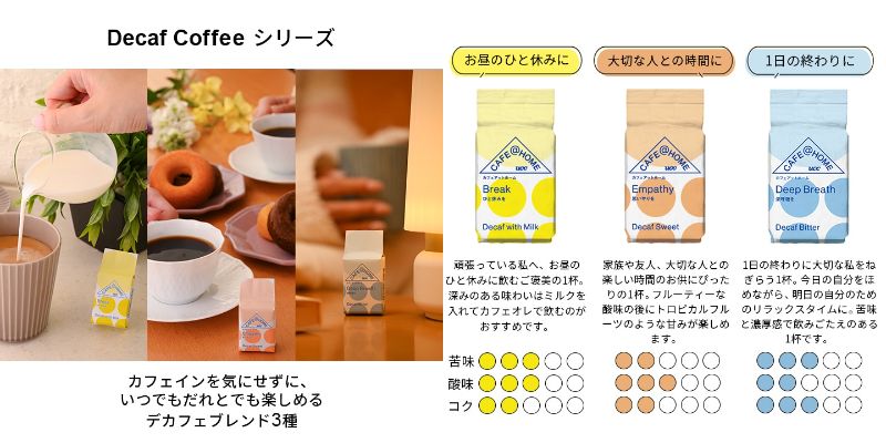 CAFE@HOME福袋 『Decaf coffee』シリーズ3種