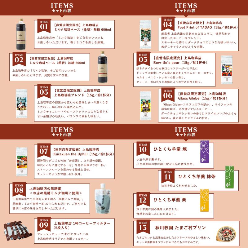 上島珈琲店福袋 セット内容
