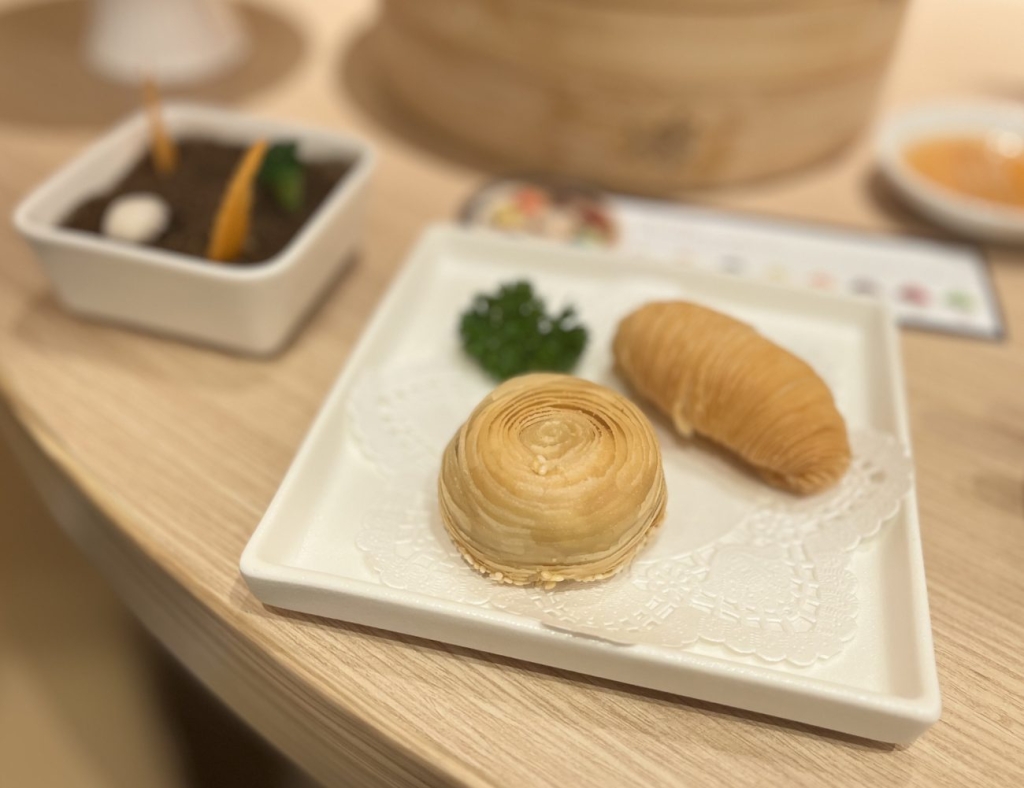 点心二種盛り(大根パイと焼きチャーシューパイ)