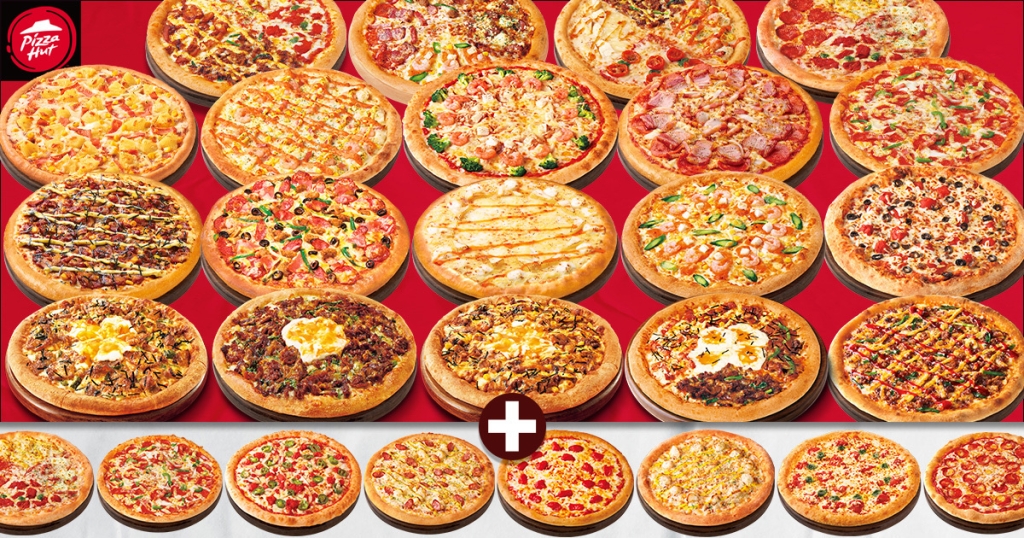 2枚目対象のピザが『お持ち帰りで無料』『配達で半額』