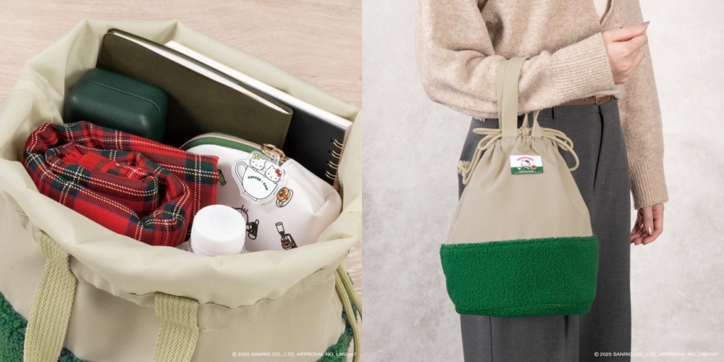 ハローキティ×珈琲館 ハッピーバッグ2026「ボア巾着バッグ」