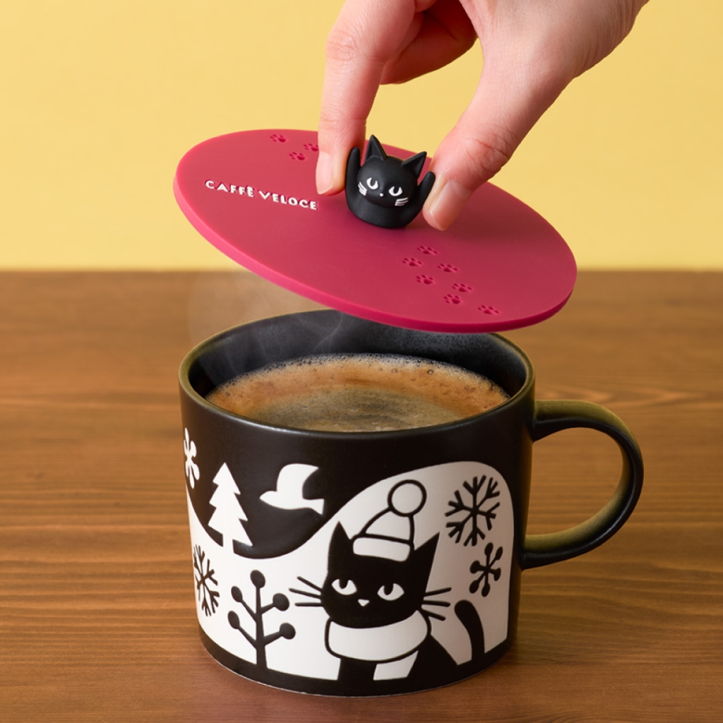 「黒ねこシリコンマグカバー」「美濃焼 黒ねこマグカップ」
