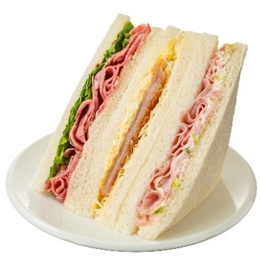 セブン‐イレブン「ハム&ソフトサラミサンド」
